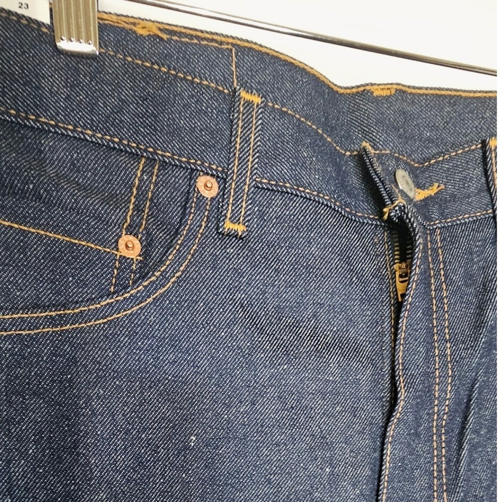Levis 517 NWT VINTAGE 00s Bootcut Denim Jeans 35x34 Dark Wash Mens Western - Picture 5 of 9